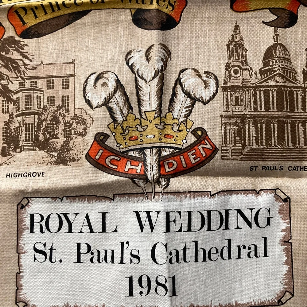 Royal Wedding 👑 Princess Diana Prince Charles 80s Souvenir British tea 🫖 ☕️
